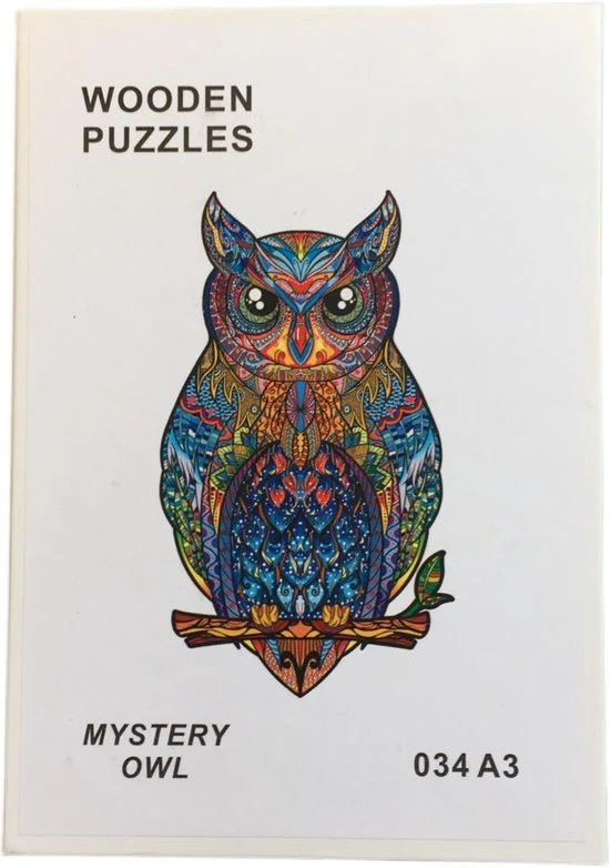 Mystery Uil 034 A3 |Houten Legpuzzel| Houten Jigsaw Puzzel | 200 Stukjes | Dierenpuzzel| Meer Dan 50 Verschillende Modellen 6 Mystery Uil 034 A3 |Houten Legpuzzel| Houten Jigsaw Puzzel | 200 Stukjes | Dierenpuzzel| Meer Dan 50 Verschillende Modellen - Afbeelding 4