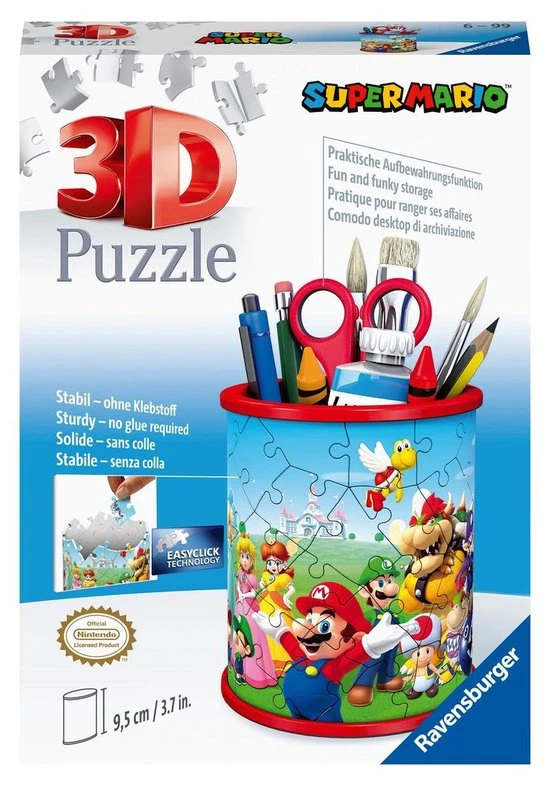 Ravensburger Pennenbak Super Mario - 3D Puzzel - 54 Stukjes 7 Ravensburger Pennenbak Super Mario - 3D Puzzel - 54 Stukjes - Afbeelding 5