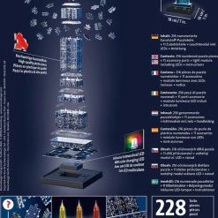 Ravensburger Empire State Building Night Edition - 3D Puzzel Gebouw Van 216 Stukjes -Exporteren puzzels winkel 550x794