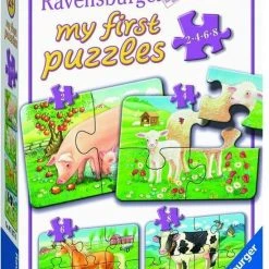 Ravensburger Boerderijdieren - My First Puzzels - 2+4+6+8 Stukjes - Kinderpuzzel -Exporteren puzzels winkel 550x803 1