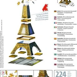 Ravensburger Eiffeltoren - 3D Puzzel Gebouw Van 216 Stukjes -Exporteren puzzels winkel 550x809 1