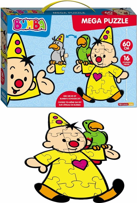 Bumba Mega Vloerpuzzel 16 Stukken - 60 Cm Groot - In Een Koffertje 3 Bumba Mega Vloerpuzzel 16 Stukken - 60 Cm Groot - In Een Koffertje