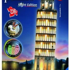 Ravensburger Toren Van Pisa 3D Puzzel Night Edition - 216 Stukjes -Exporteren puzzels winkel 550x833