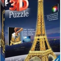 Ravensburger Eiffeltoren Night Edition- 3D Puzzel Gebouw - 216 Stukjes -Exporteren puzzels winkel 550x834