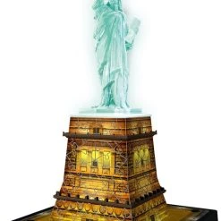 Ravensburger Statue Of Liberty Night Edition- 3D Puzzel Gebouw - 108 Stukjes -Exporteren puzzels winkel 550x839